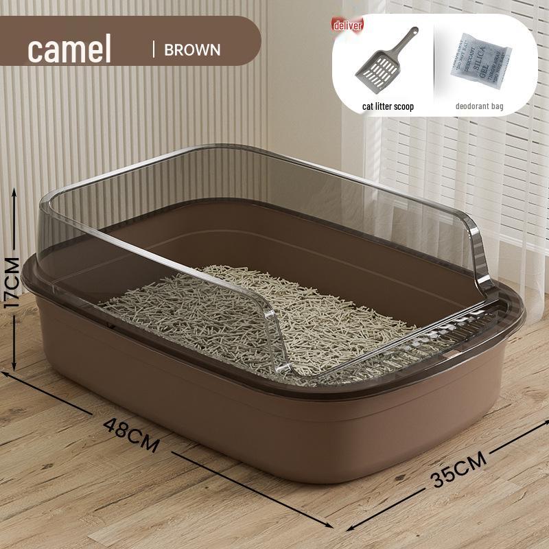 

Высокий полузакрытый кошачий туалет с лопаткой и дезодорирующим мешком