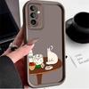 The Lying Black Cat Case for Samsung Galaxy A53 A50 A50S A36 5G A35 A34 A33 A32 A30 A26 A24 A23 A22 A20 A16 A15 A14 A13 4G Cover