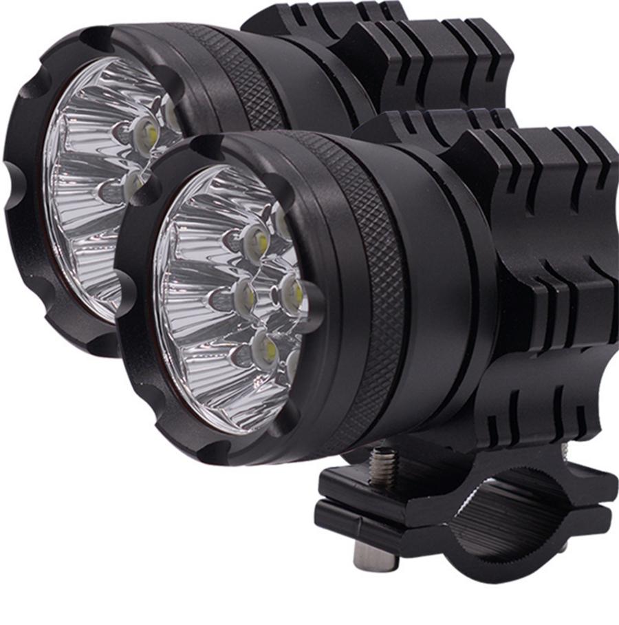 2PCS 180W 6500K 7800 LM Universal Aluminum Alloy 9 CREE Chips LED Motorcycle Headlights Motos Bulb Motorbike Waterproof