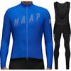 Long Sleeve Cycling Jersey Set Men Women Outdoor Bike Riding Apparel Quick Dry Breathable Bib Shorts