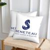 Beneteau Sailboat Sailing Yacht 2 Pcs Square Pillowcase Pillow Cover Cushion Decor Comfort Throw Pillow For Home Sofa