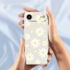 For iPhone 17 Air Case White Daisy Pattern Printing Straight Edge TPU Phone Back Cover