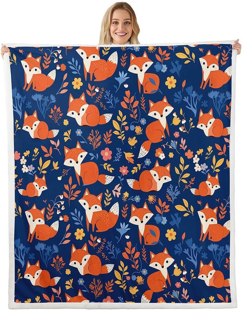 Feen- und Blumenmuster-Decke Weicher Flanell-Überwurf Kinderzimmer-Dekoration Magisches Fantasy-Thema Bettwäsche für Mädchen Kinderzimmer