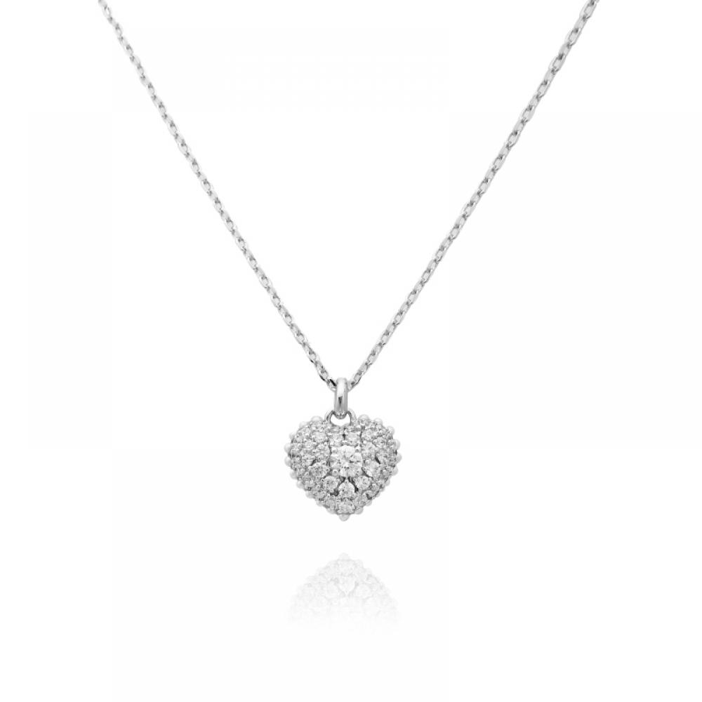 Swarovski 5684386 Idyllia Hyperbola Heart Necklace