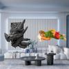 Dragon Bookend Joseph Statue Decorative Sculpture Figure Book Support Holder for Bookshelf