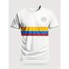 3D Colombia Football Shirt Comfortable and Breathable Sport T-shirts Outdoor Training and Leisure Versatile Tops
