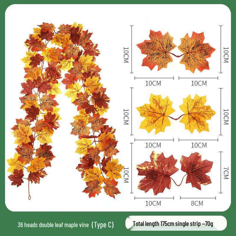 Skladem Podzimní a Halloweenská dekorace z javorových listů pro Vánoce a Den díkůvzdání