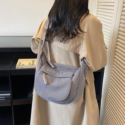 New Western-style Casual Large-capacity Shoulder Bag Fashionable Autumn and Winter Women's Bag 2025 Personalized Crossbody Tote Bag