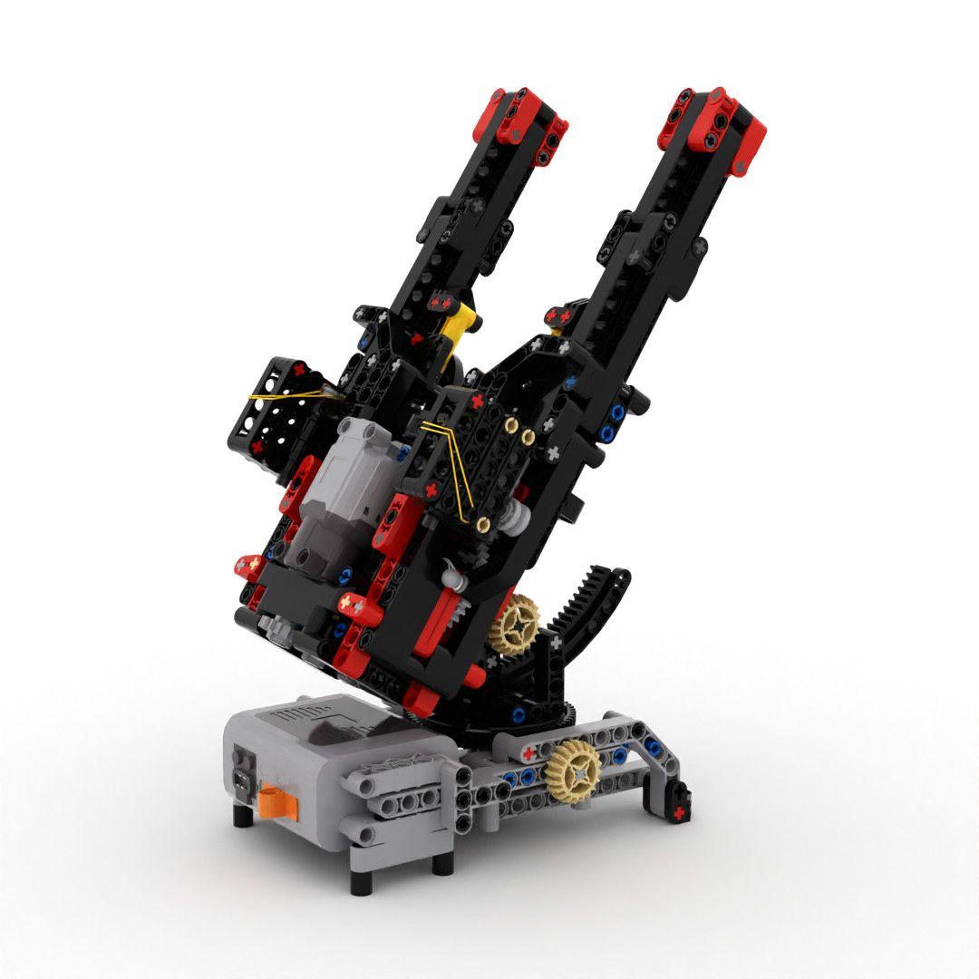 Робот-зенитная установка Модель Технология Строительные Блоки Сборка С Моторным Приводом Стреляет Снарядами Образовательная Игрушка Кубики Подарок для Подростков