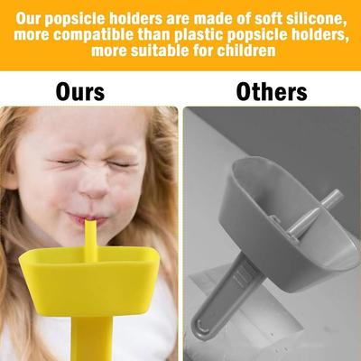 1/2Pcs Anti-flow Drip Proof Popsicle Rack Ice Pop Guard Anti-drip Tray Ice Cream Bracket Dirtiness Free Silicone