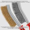 stainless Steel Wire Brush with Handle High Density Dangling Wire Brush with Metal Bristles Kitchen Space Saving Scrubber gadget