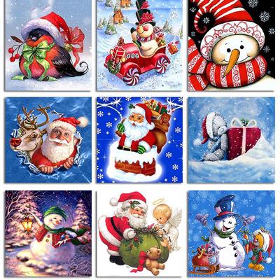 DIY 5D Vollbohrer Diamant Malerei Weihnachten Stickerei Kreuzstich Mosaik Home Decor Geschenk