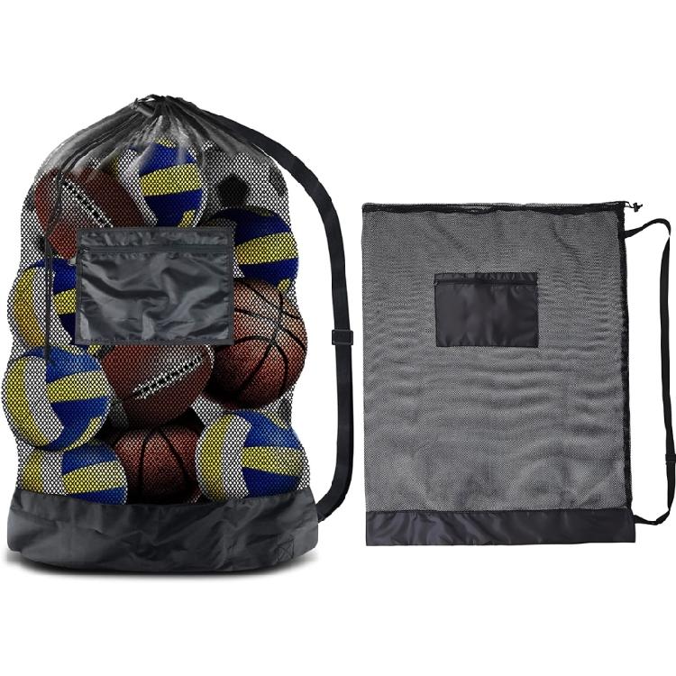 Mesh Fabric Net Bag Basketball Mesh Net Bag Football Mesh Bag Sports Ball Bags Sport Ball Carry Bag Team Balls Net Bags