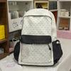 Contrast Dot Printed Student Schoolbag Large Capacity Backpack
