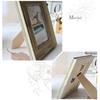 Picture Frame Retro Style Exquisite Pattern Wear Resistant with Hook Simple Installation Farmhouse Rustic Vintage Wall Hanging Photo Frame