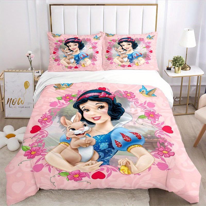 3pcs Snow White and the Bunny Bedding Set Includes 1 Quilt Cover and 2 Pillowcases, Comfortable B082