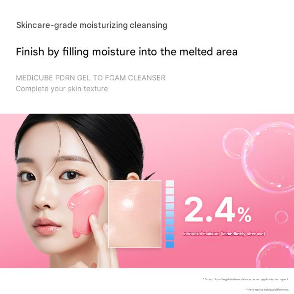 Medicube PDRN Gel-to-Foam Cleanser 200 Ml (3 Options)