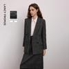LANZHI Women's Wool Blend Tweed Blazer
