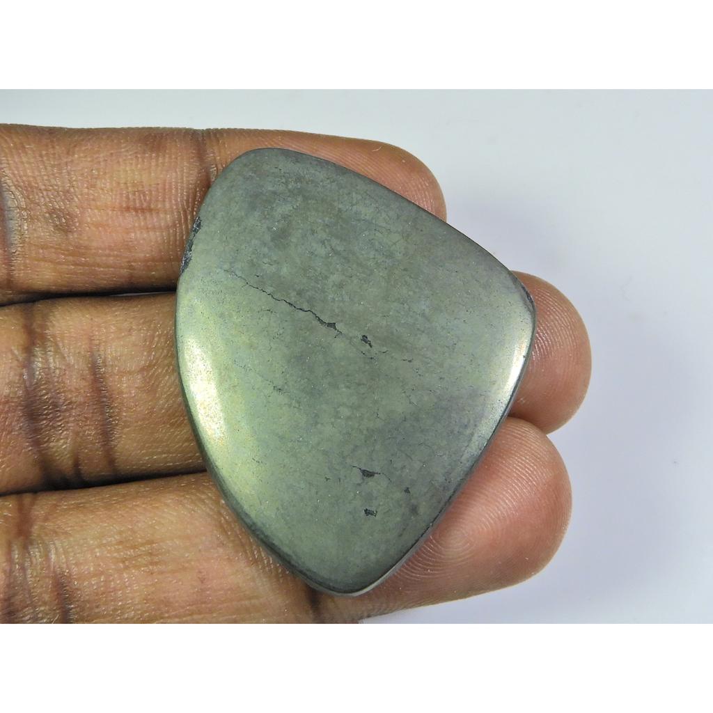 90Cts. 100% Natural Appache Gold Fancy Cabochon Loose Gemstone 35X44X04 MM ET-157