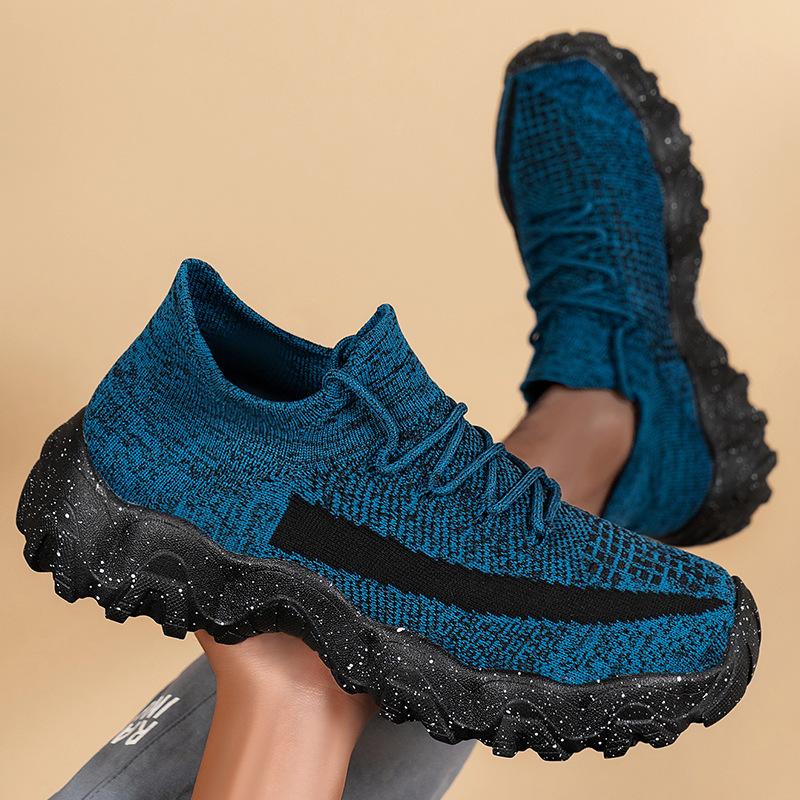 Men's New Thick-soled Shock-absorbing Casual Sneakers - Non-slip Lightweight Cool Breathable Soft Sole Fashion Arch Support Does Not Tire Feet