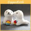 Adorable Seal Plush Toy Soft Stuffed Animal Keychain Cartoon Bag Charm