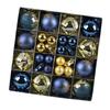Sturdy Plastic Materials 44 Pieces Fashion Christmas Ornament Set Adds Elegant of Festival Styles to Home Decoration
