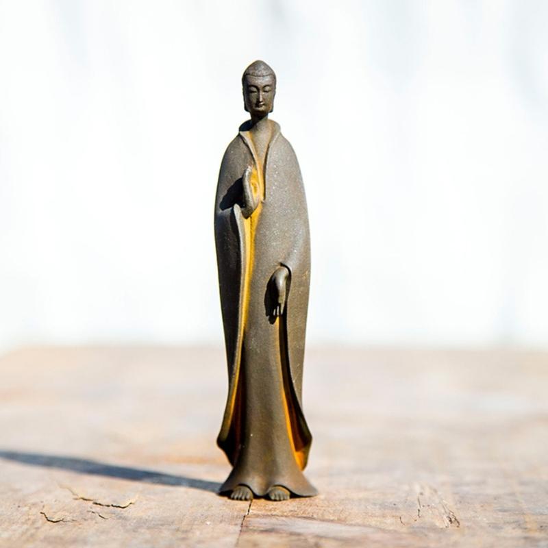 Outdoor Sitting Buddhism Statue Meditating Carving Statue Buddhism Sculpture for Peaceful Home and Garden Decoration