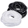 Cheng Yun White 8mm Plastic Spiral Cable Organizer Wrap - 10 Rolls