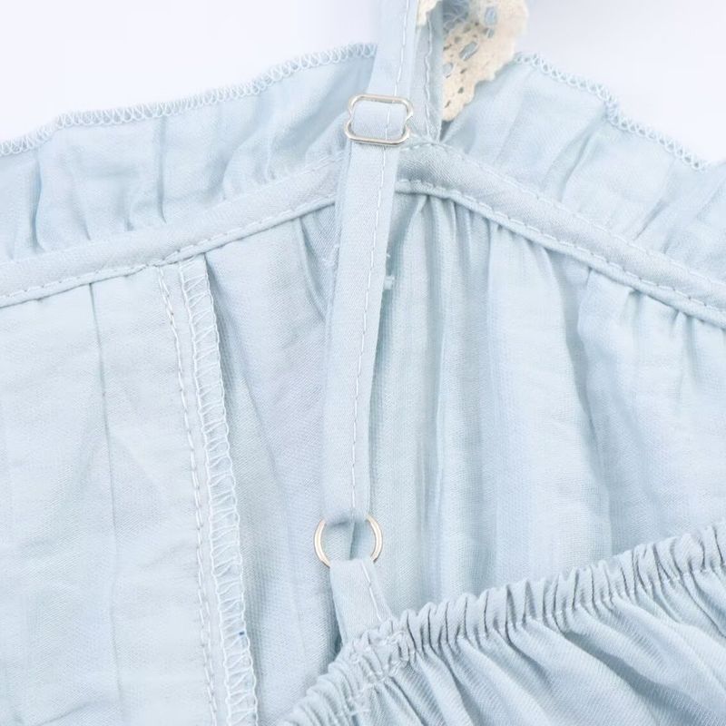 Kaslead New Women Clothes Western Style Fashion Laminated Decorative Embroidery Top 5107004