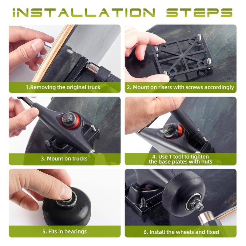Professional 5Inch Skateboard Bridge Systems Suitable for Double Kick Decks High Strength Aluminum Skateboard Bridge