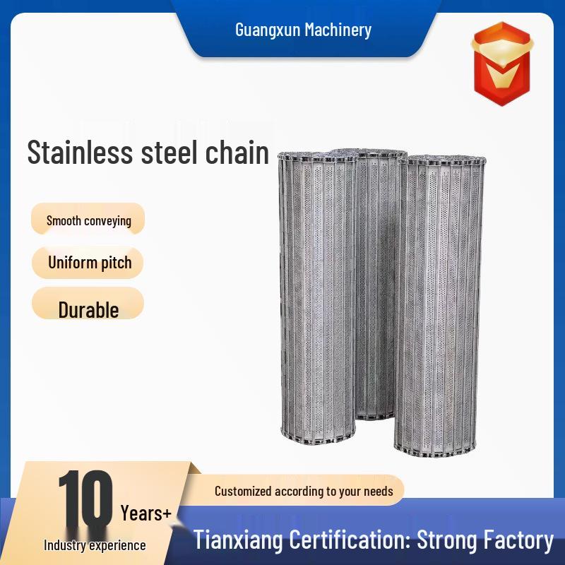Large Pitch Stainless Steel Perforated Chain Plate for Industrial Conveyor Belt Not Applicable