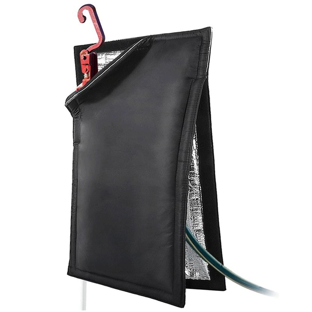 Outdoor Faucet Cover, 25in Tall 13.5in Wide Thermal Insulation with Hook and Straps, for Winter Freeze and Heat Resistance