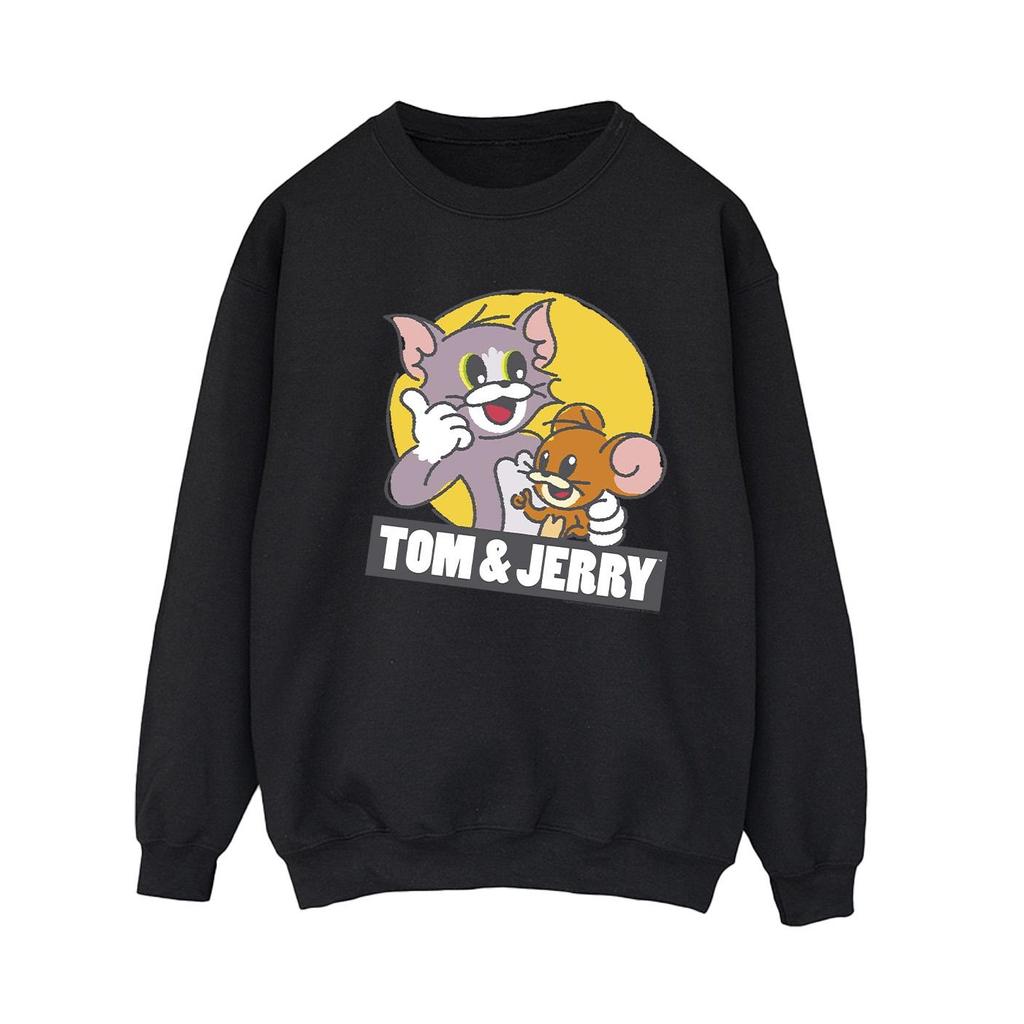 Tom And Jerry Womens/Ladies Sketch Logo Sweatshirt