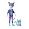 Enchantimals - Bêtes Citadines - Poupée Chat Garcon Et Figurine - Mini Poupée - ENCHANTIMALS - HNT59 - POUPEE ENCHANTIMALS