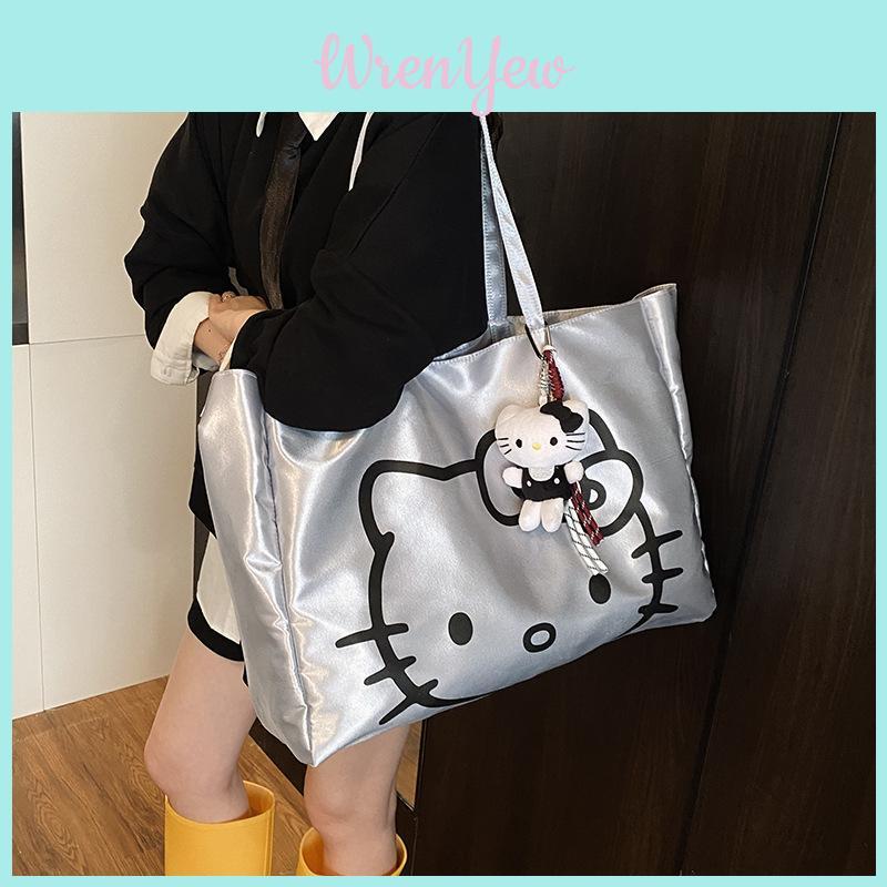Hello Kitty Style Large Capacity Bag With Pu Material For Daily Use And Student Fashion