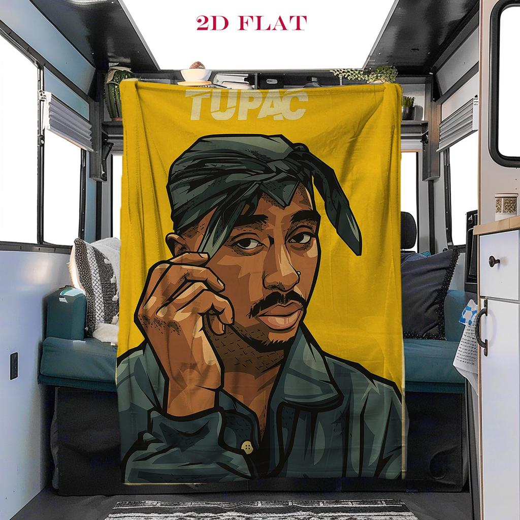 Faith Reflection: 2Pac's Spiritual Journey Blanket Camping Trip Blanket Machine Washable Sheet Air Conditioning Blanket