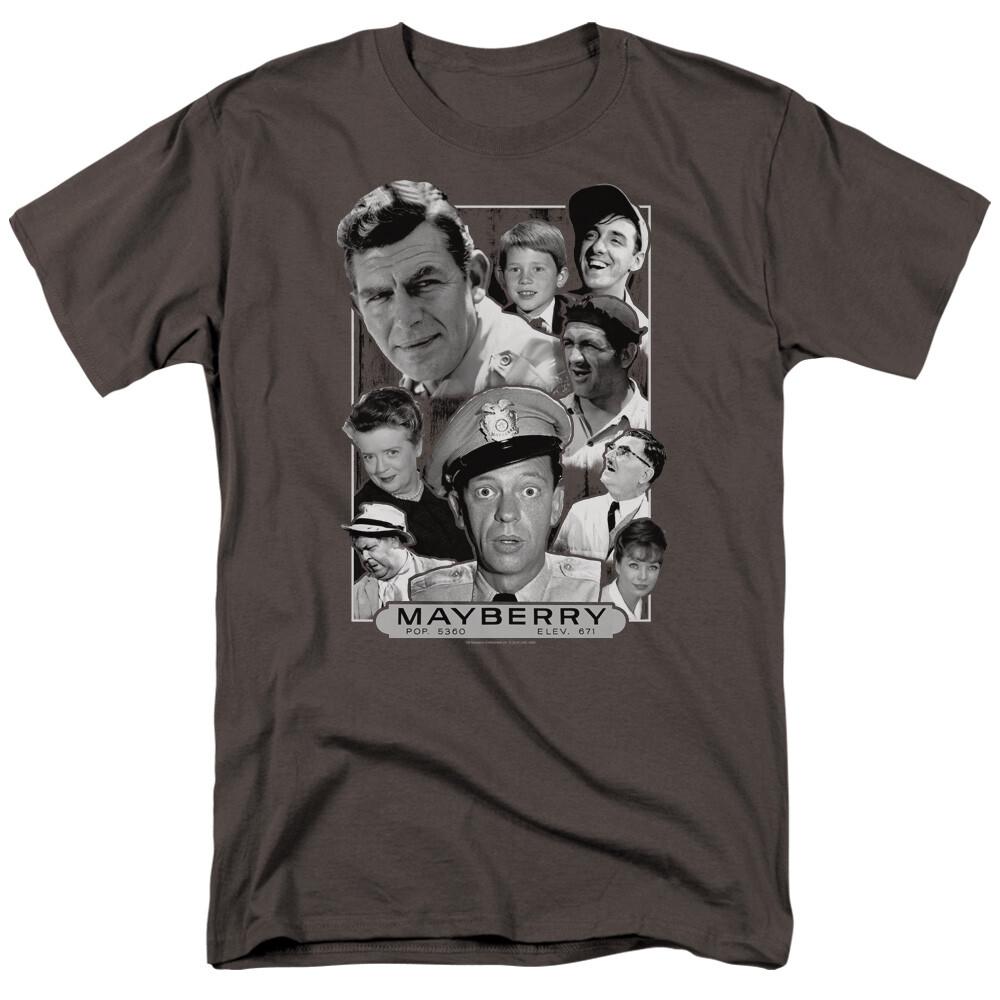 

Andy Griffith Show Mayberry T Shirt Mens Licensed Classic TV Show Merch Charcoal Unisex T-Shirt S