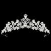 Luxury Bridal Crown Sparkling Queen Princess Tiara Hair Ornaments Baroque Pageant Crown  Wedding