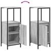 Bathroom Cabinet with Shelves Grey Sonoma 36 X 35 X 95 Cm