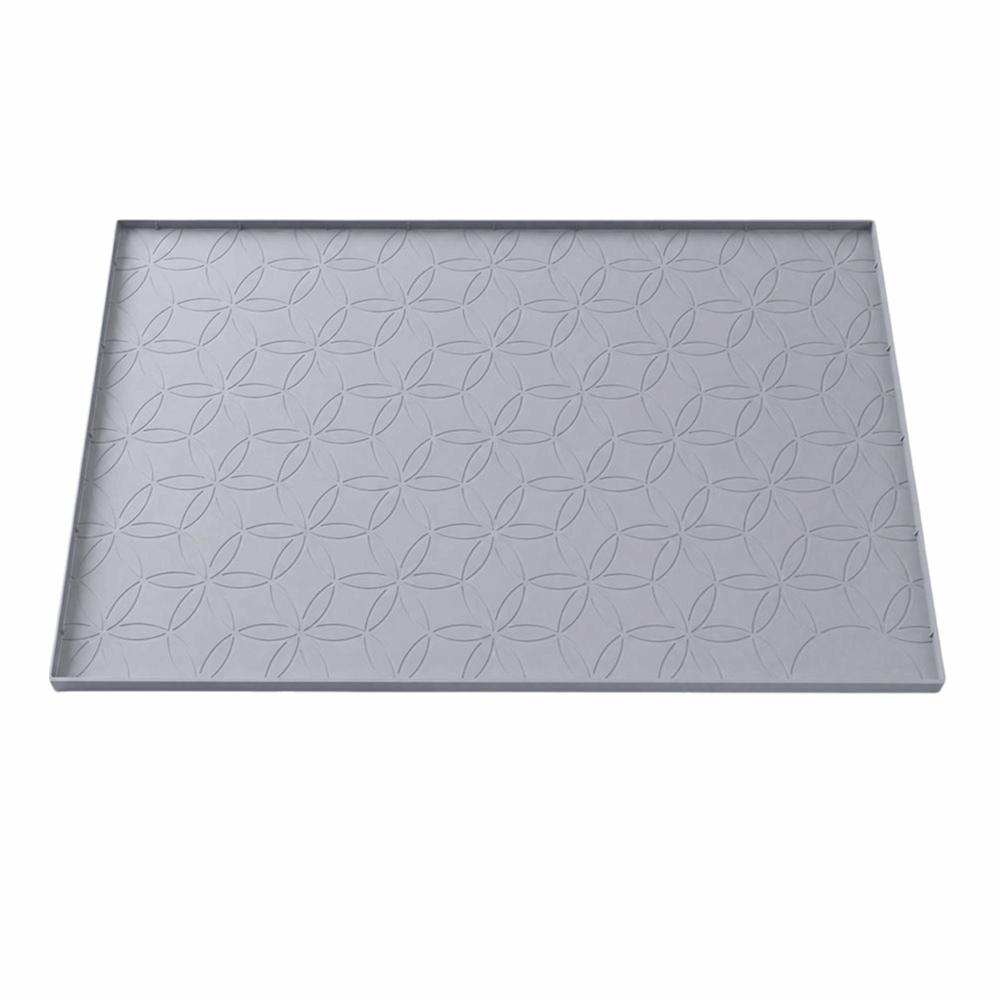 Silicone Floor Protector Mat Grey Under Sink Liner Durable Under Sink Mat Under Kitchen Sink