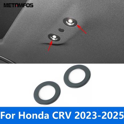 For Honda CR-V CRV  2024 2025 Carbon Fiber Rear Reading Light Cover Trim Roof Lamp Ring Interior Accessories Car Styling