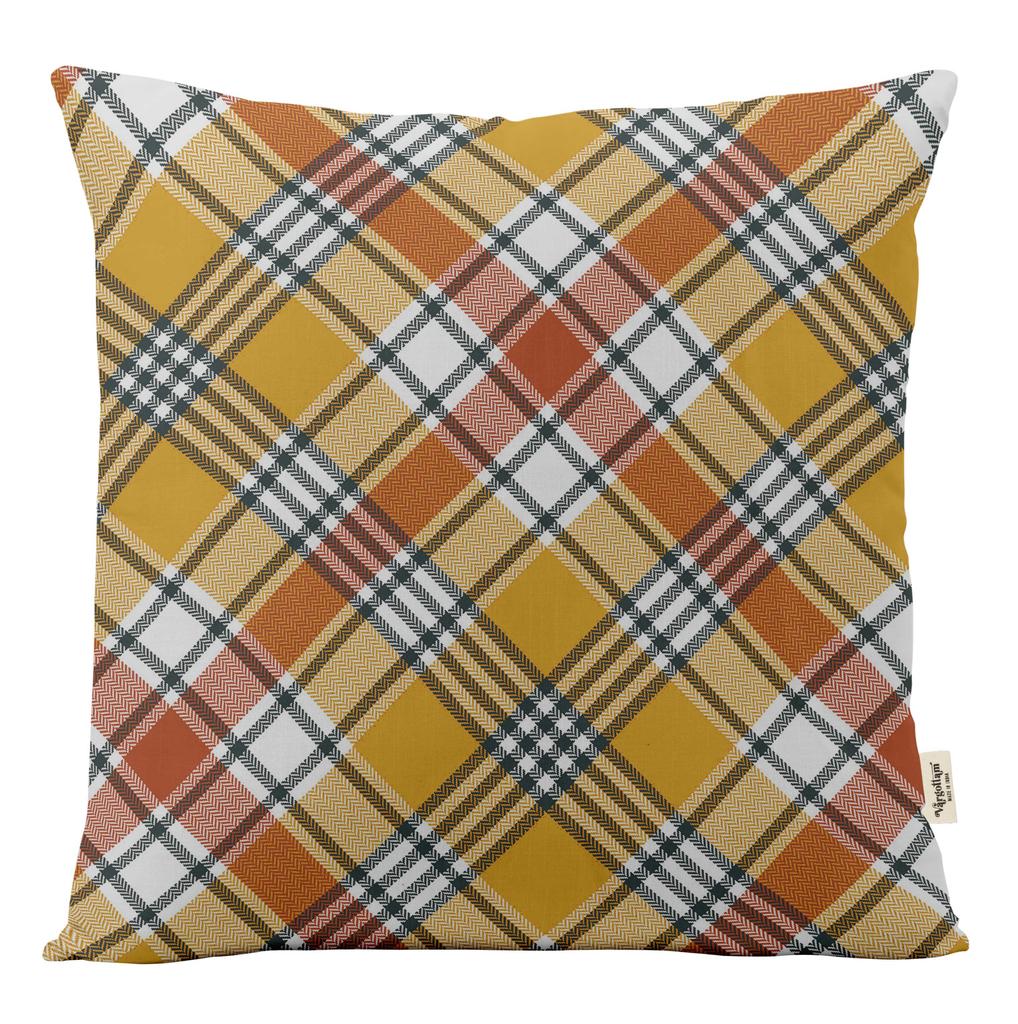 Vargottam Luxury, Printed Mustard Yellow Cushion  Covers,  Decorative Pillow  Covers,  Square  Throw Pillowcase