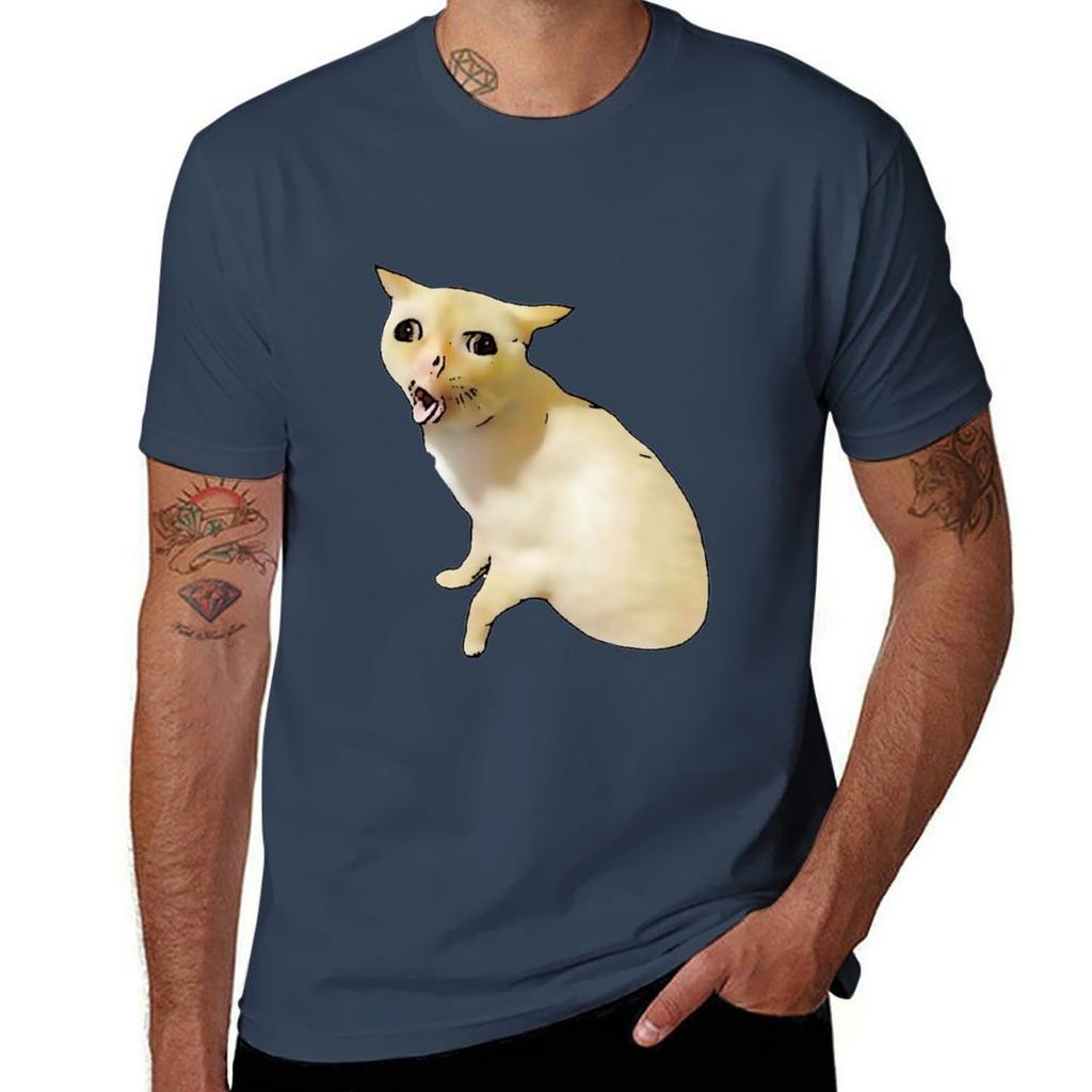 Coughing Cat Sneezing Cat Tshirt Comfortable Work Wear Tee