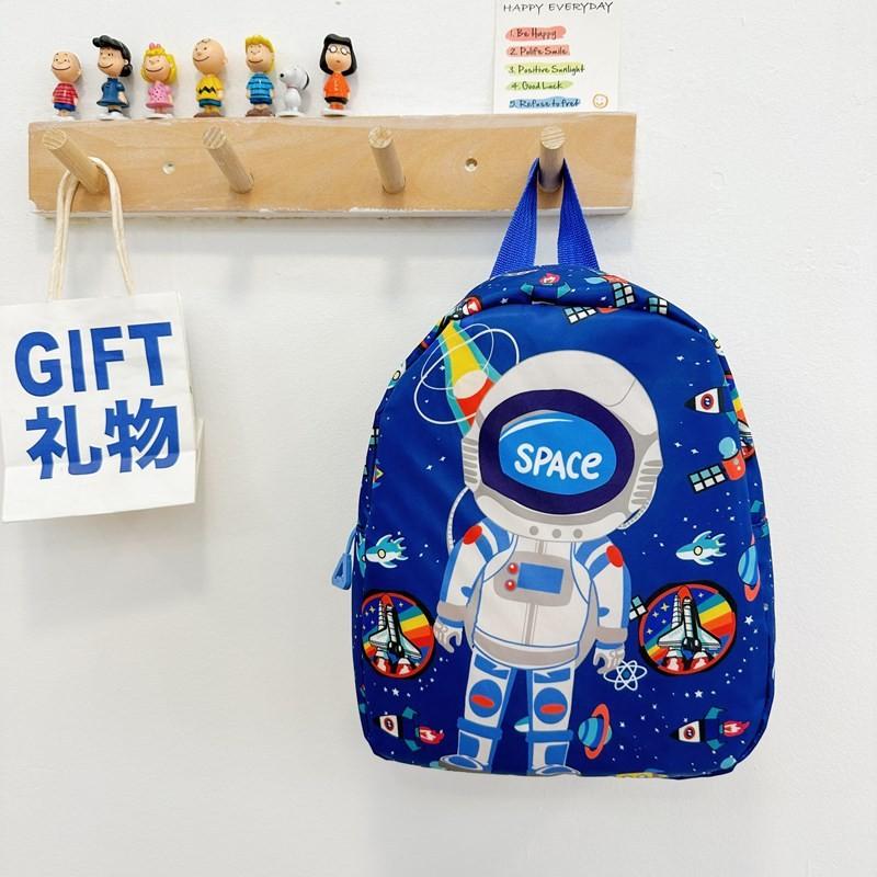 Mermaid Cat Dinosaur Shark Patterns Backpack Breathable Nylon Straps Shoulder