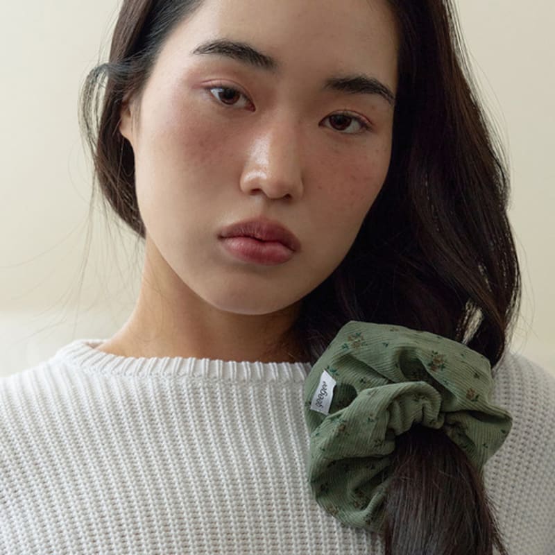 Geegee Kordstoff Blumen Haargummi - 4 Farben