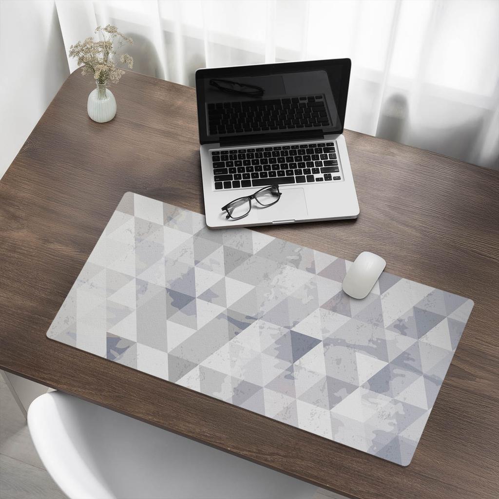 Protective Decorative Mat for Office Table Geometric Camouflage 90x45 Cm