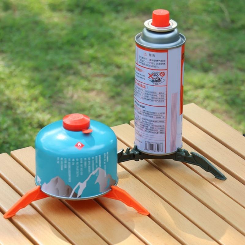 Stable Outdoor Cooking Stand Regulable Angles Folds Flat Stove Holder For Gas Canisters Nonslip Base