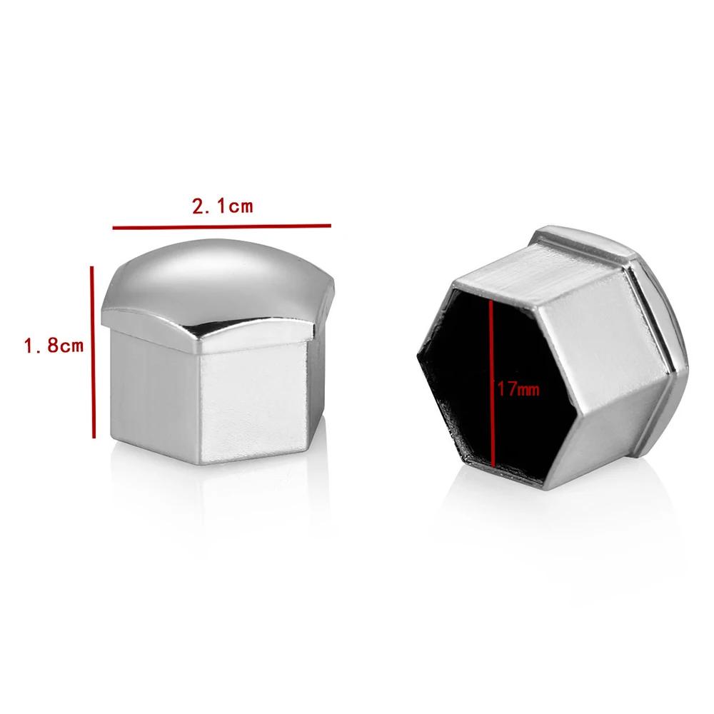 17mm 20Pcs/lot Wheel Lug Bolt Center Nut Covers Caps 321601173A for Skoda Octavia A5 A7 1 Rapid Fabia Yeti Superb Accessories