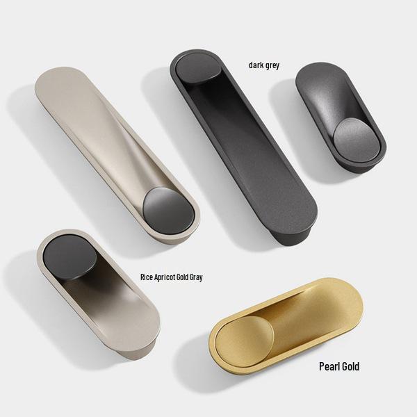 Chinese Style Gold Auspicious Cloud Half-Round Drawer Handles