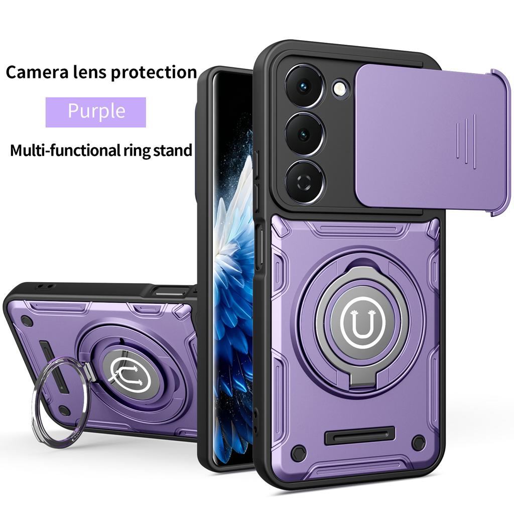 For Tecno Spark 40 Pro Case Tecno Spark 40 Pro + Cover Magnetic Armor Shockproof Ring Holder Case Magsafe Wireless Charge Cover